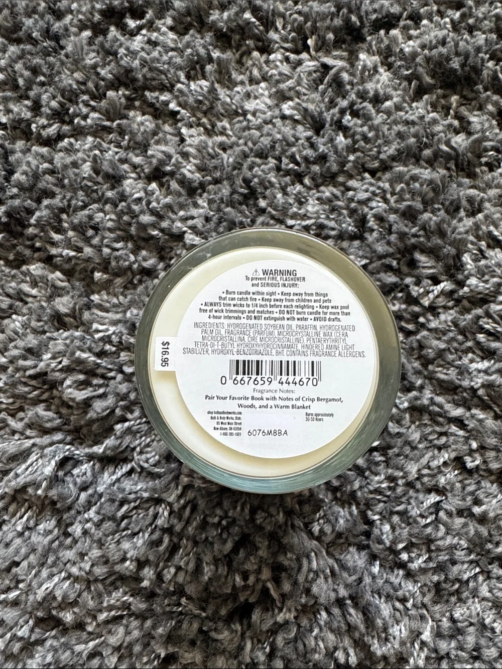 Bath & Body Works “Book Loft” Signature Single Wick candle
